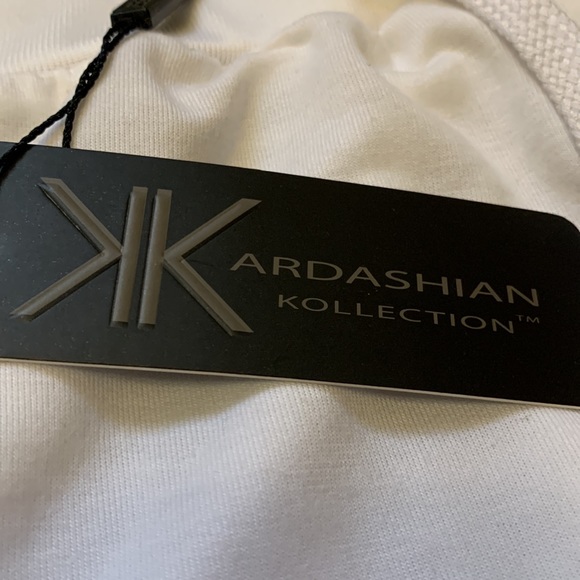 Kardashian kollection polyester/Elastane white beach pants - Picture 2 of 12